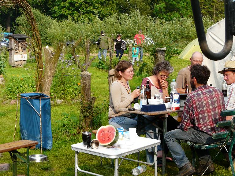 Die Regenschauer sind Vergangenheit, prima Wetter, prima Stimmung...