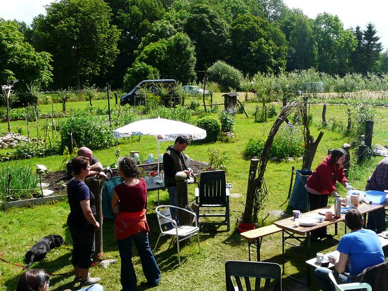Der Morgen danach, einige sind schon aufgebrochen da sie einen weiten Weg haben.