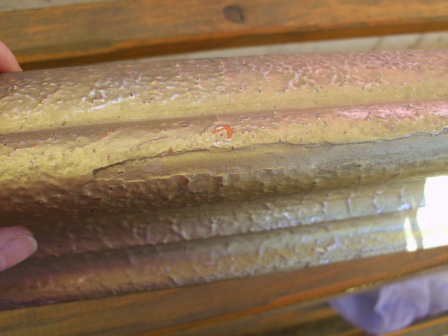 Fehlende Farbe schon mal überstrichen