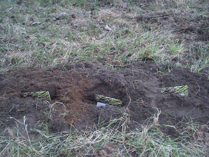 noch ein bißchen erde drauf - fertig