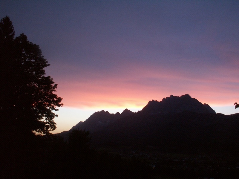 Abendrot nach dem Sturm