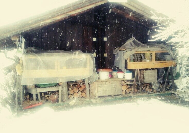 Wachten in Winterausruestung
