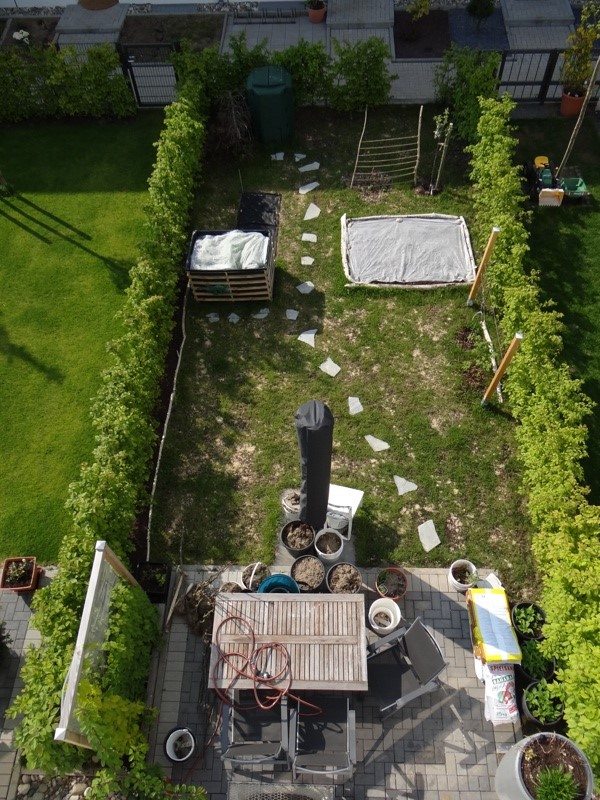 Garten von oben
