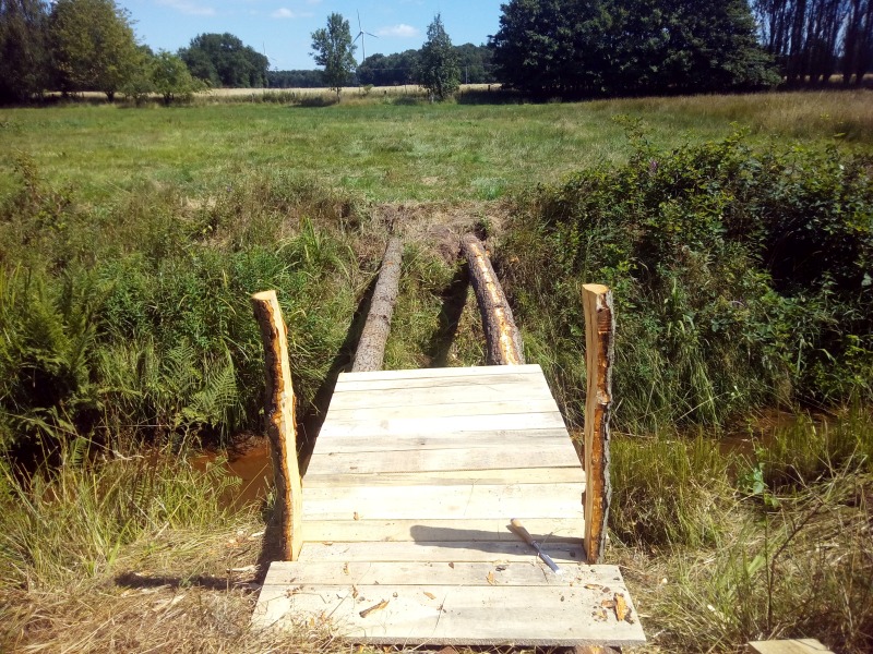 Das Ständerwerk ebenfalls aus Erle